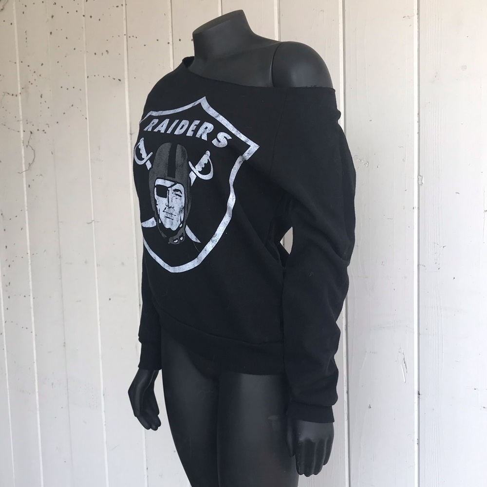 NFL - Oakland Raiders Off the Shoulder Sweater